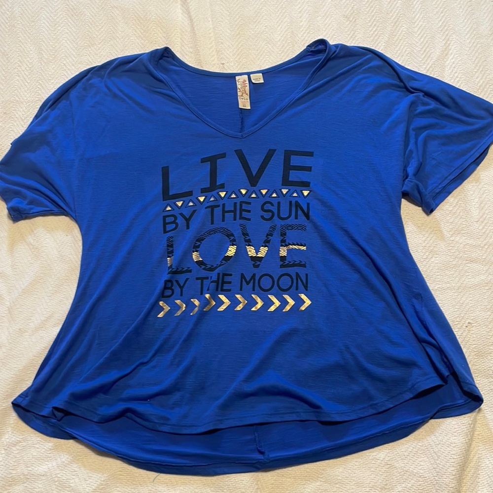 Swimsuit cover up “Live by the sun love by the moon”